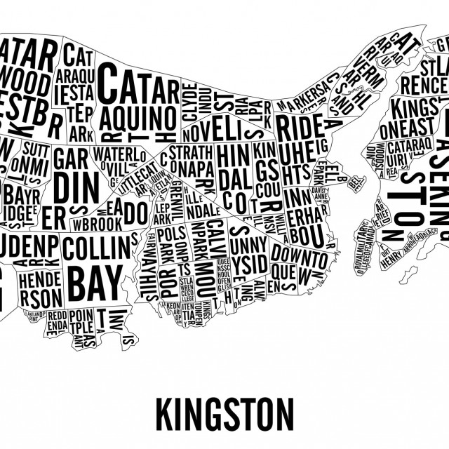 Kingston Neighbourhoods City Map