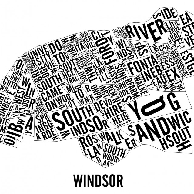 Windsor Neighbourhoods City Map