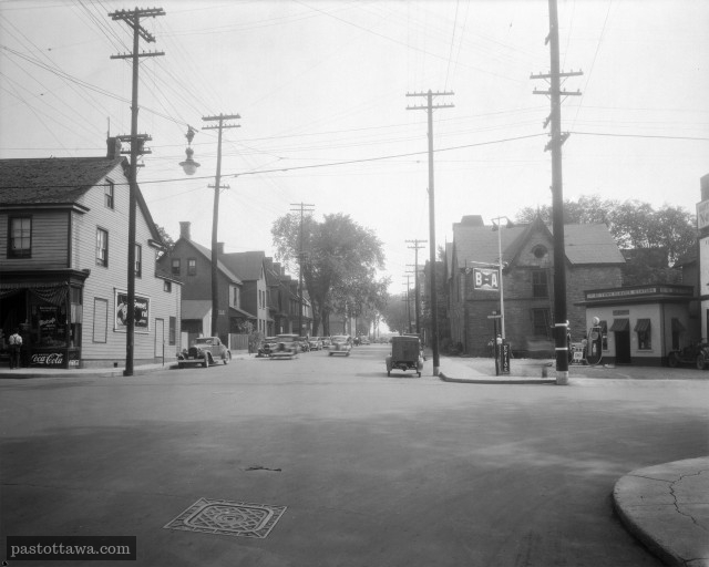 Albert Street in Ottawa at Metcalfe in 1938