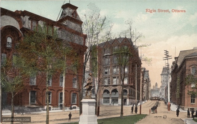 rue Elgin au coin de Queen en 1900