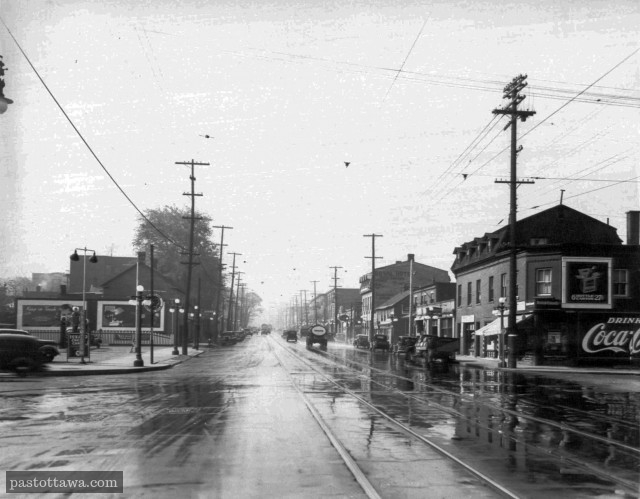Rideau Street with King-Edward looking east around 1950