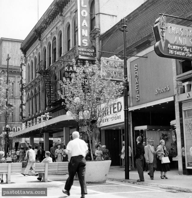 Sparks street of 1968 which was more animated that it is today.