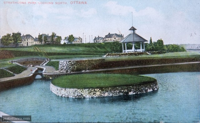 Strathcona Park in Ottawa looking north around 1900