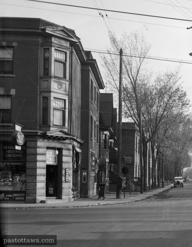 Waller street and Laurier Street in 1938