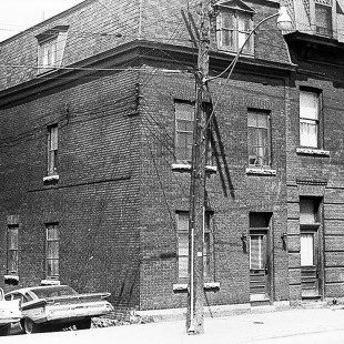 Former building at 675 Wellington Street at Lebreton Flats in Ottawa in 1962