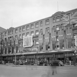 Le magasin A.J. Freiman sur la rue Rideau en 1938