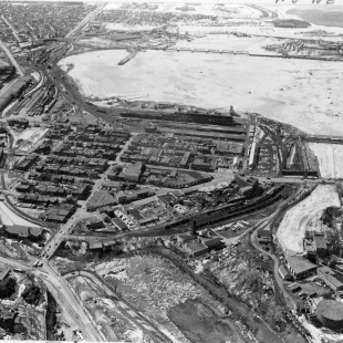 Aerial View of Lebreton Flats around 1960
