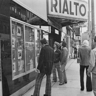 People in front of the Rialto in Ottawa around 1970