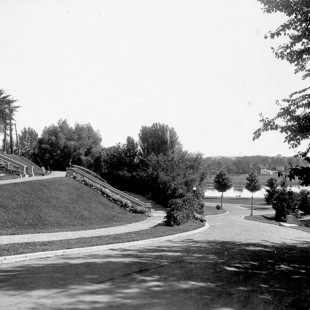 Stairs at Strathcona Park in Ottawa around 1900