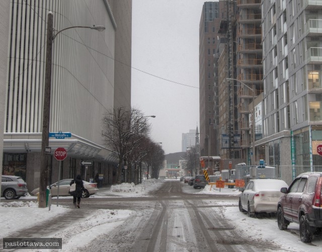 Nepean Street in Ottawa at Metcalfe Street in 2013