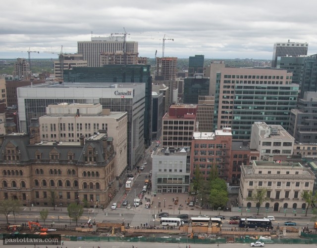 View of Wellington Street from The Peace Tower