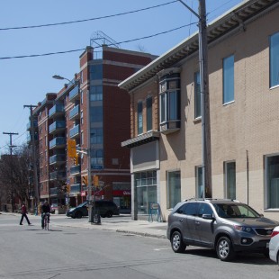 Corner of Bank and Gilmour Streets in Ottawa in 2013