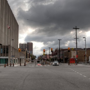 Rideau Street with King-Edward looking east around 2013