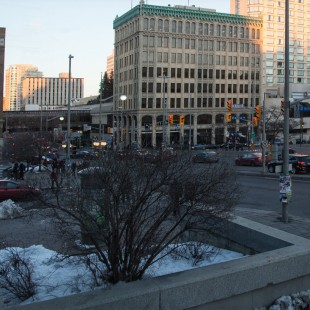 rideau Street in Ottawa in 2013 without the Corry Block